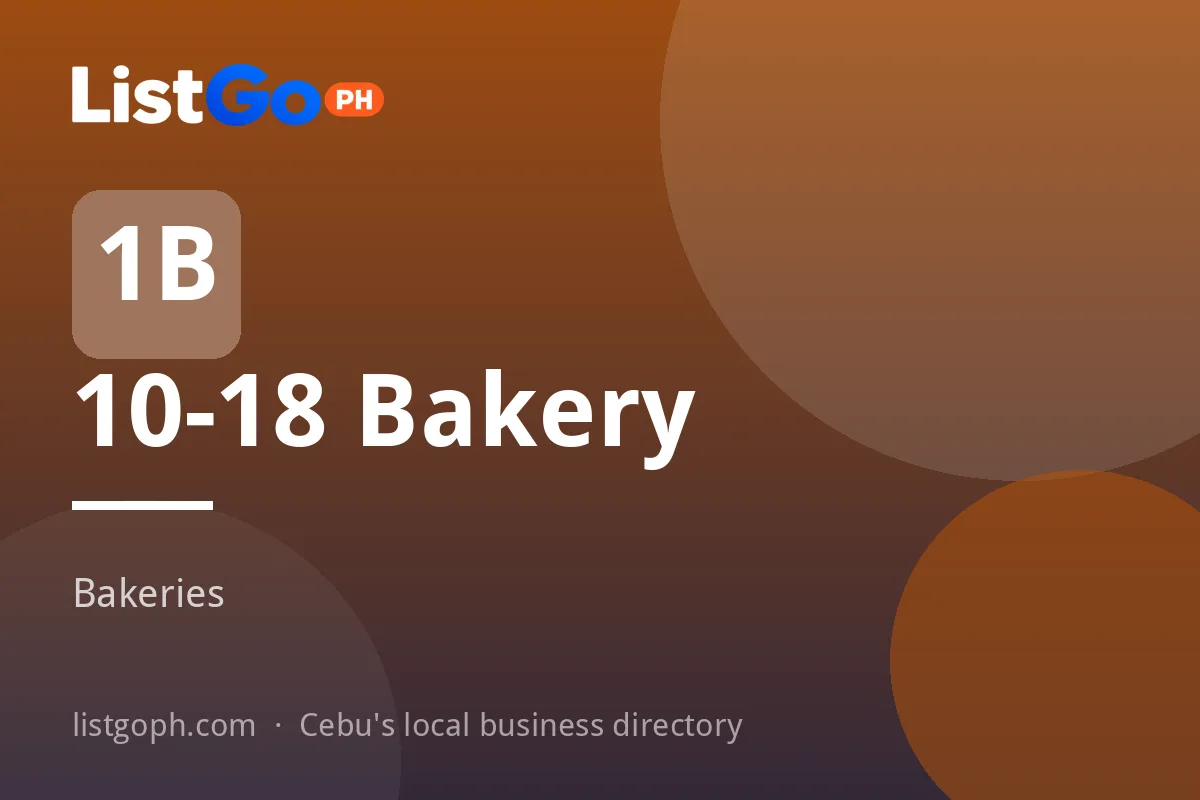 10-18 Bakery