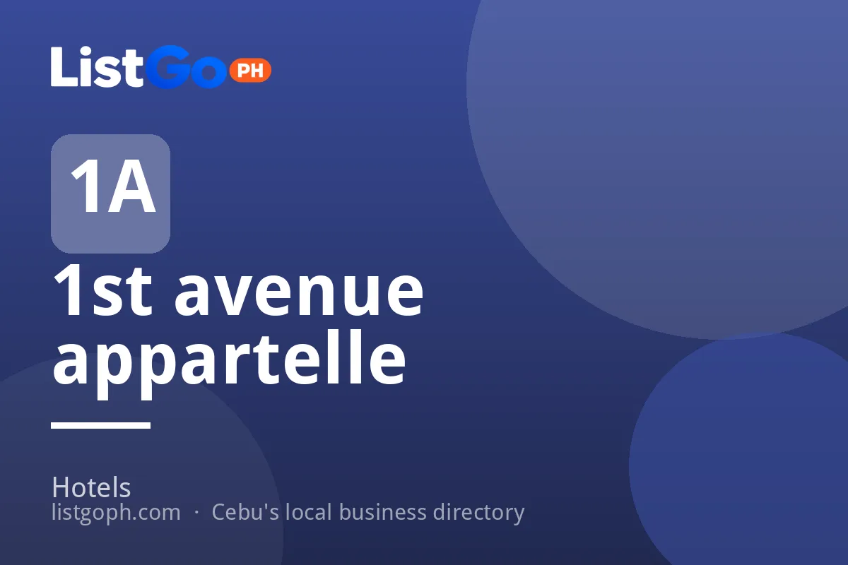 1st avenue appartelle