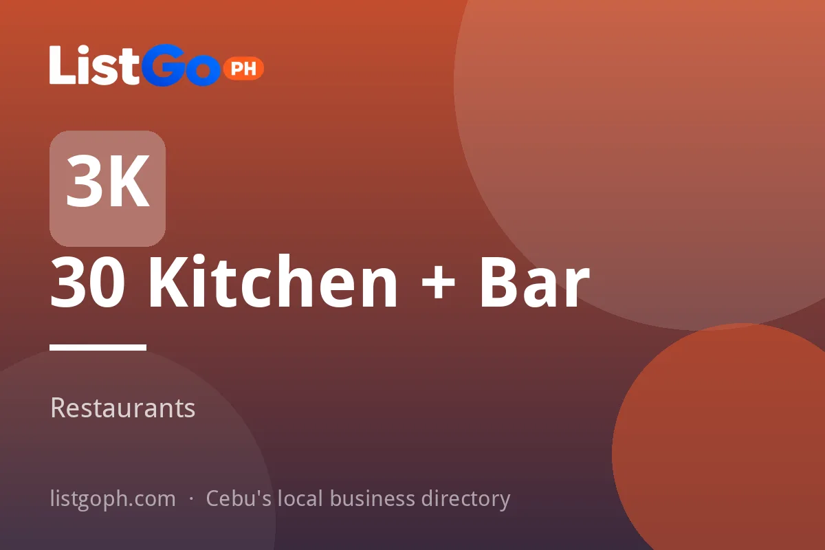 30 Kitchen + Bar