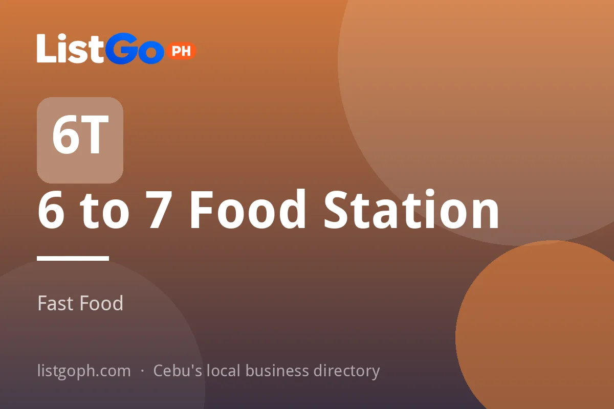 6 to 7 Food Station