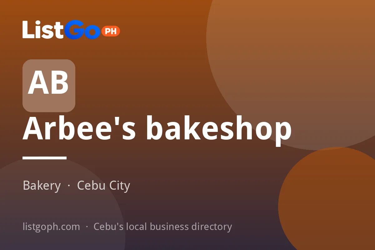 Arbee's bakeshop