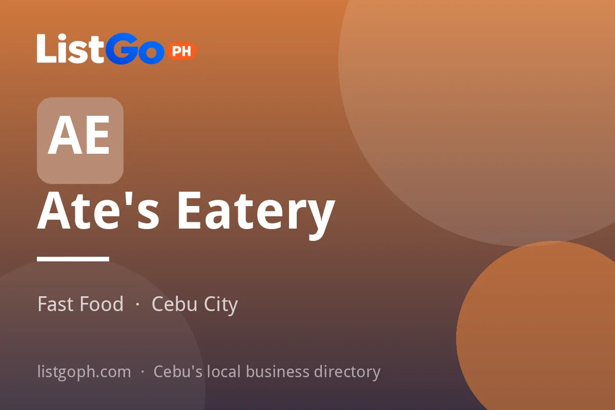 Ate's Eatery