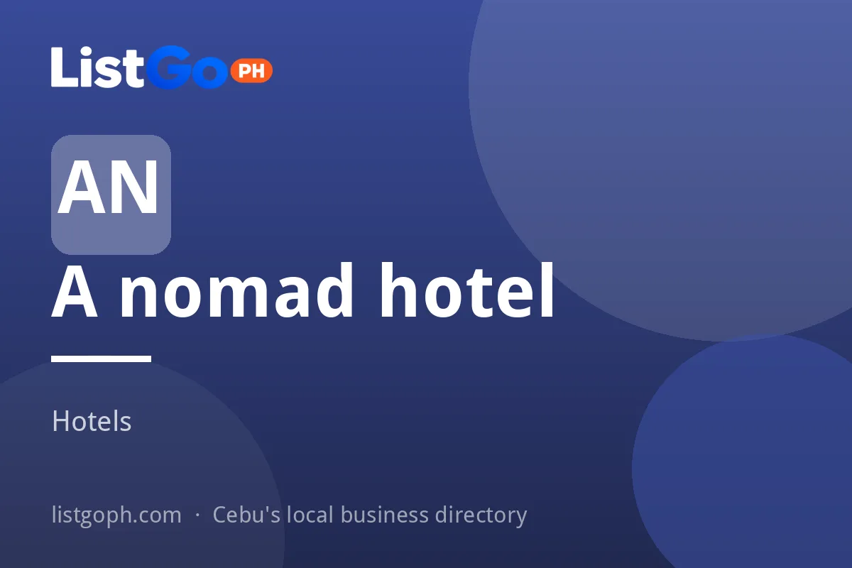 A nomad hotel