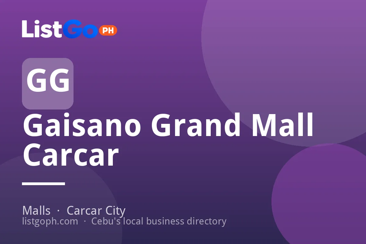 Gaisano Grand Mall Carcar
