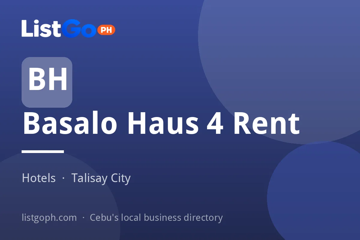 Basalo Haus 4 Rent