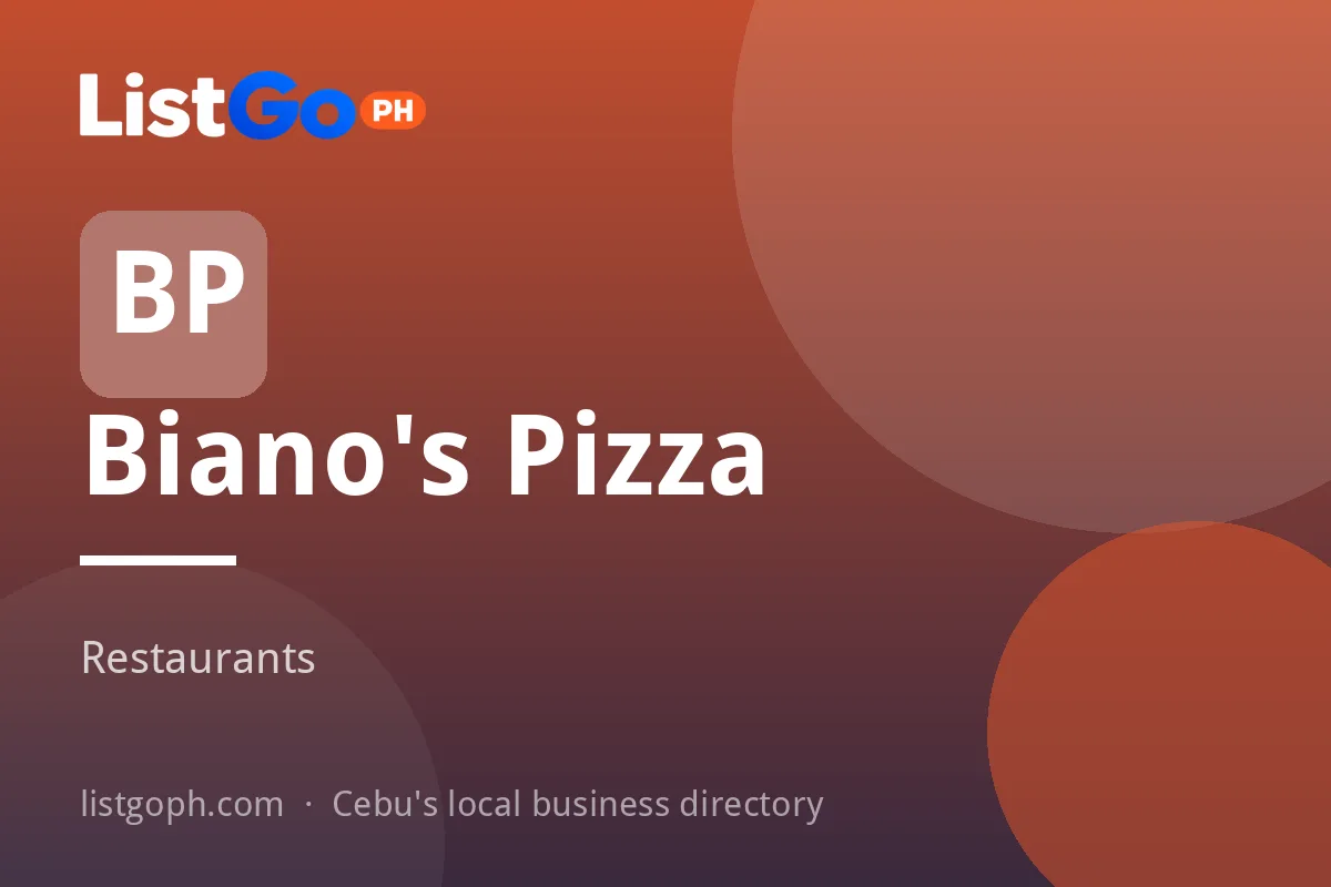 Biano's Pizza