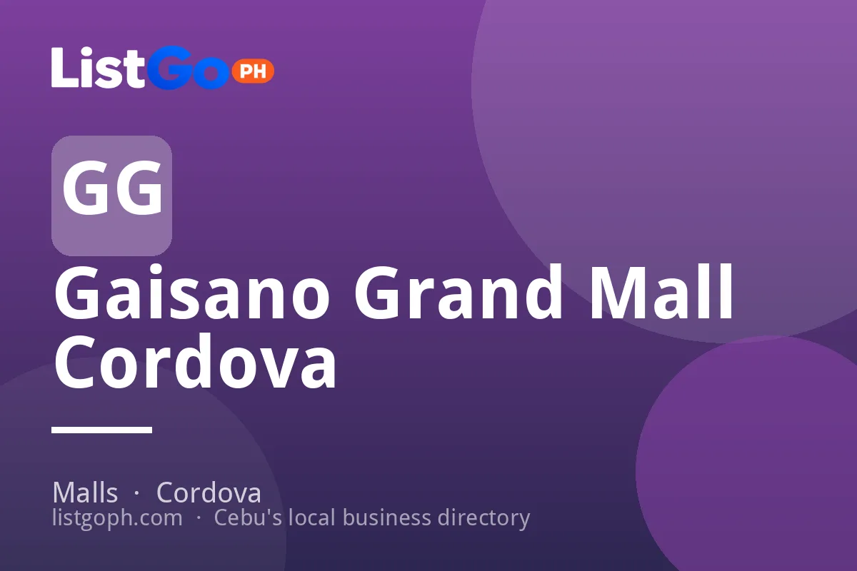 Gaisano Grand Mall Cordova