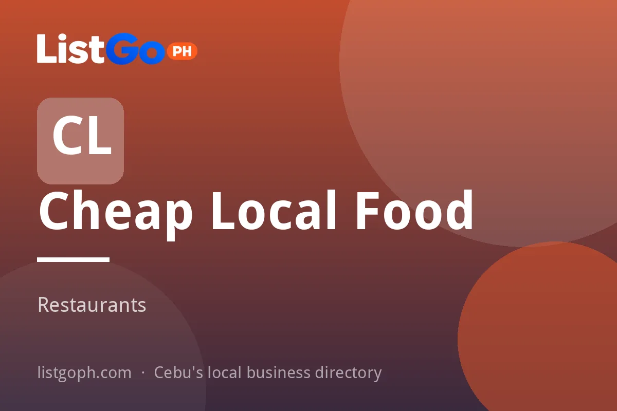 Cheap Local Food