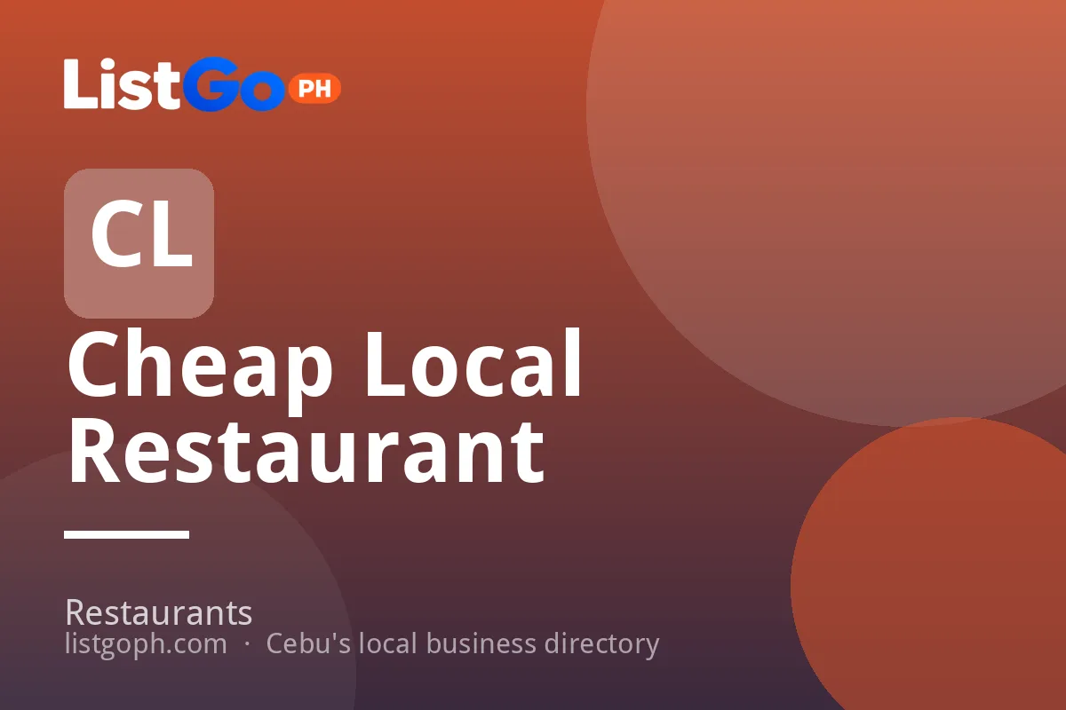 Cheap Local Restaurant