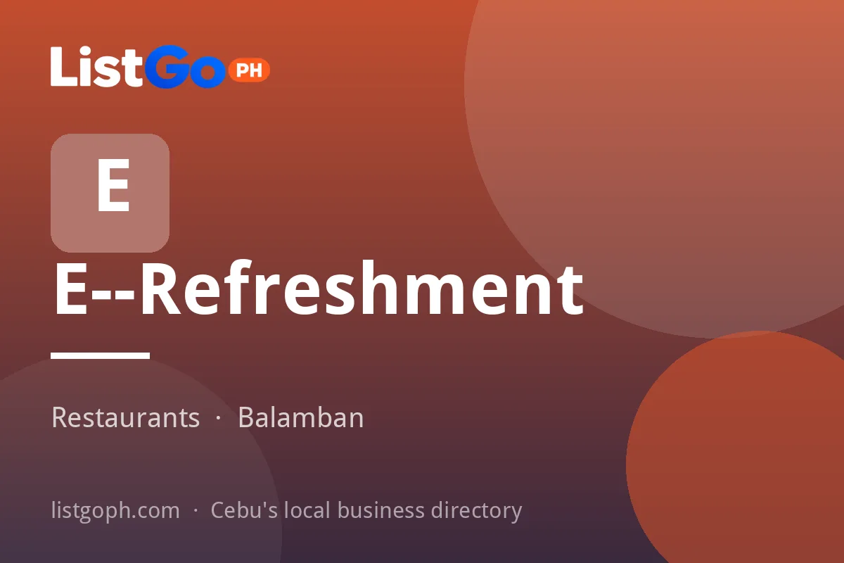 E--Refreshment