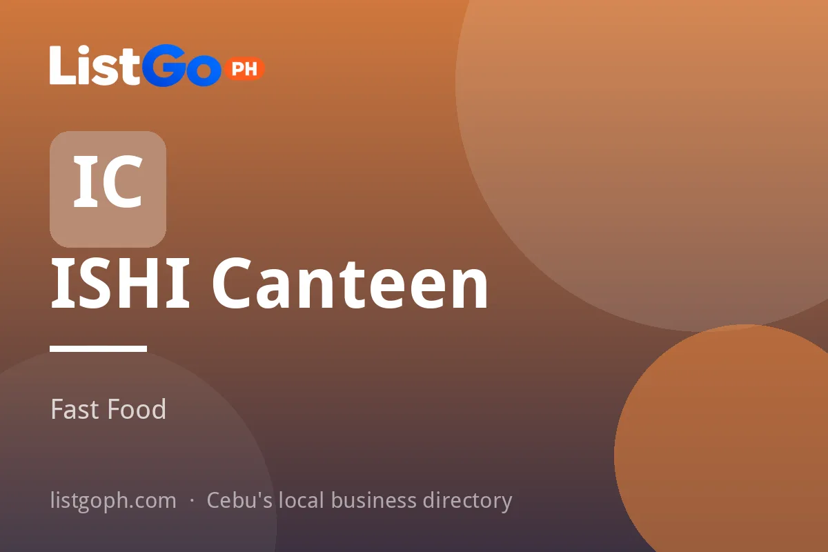 ISHI Canteen