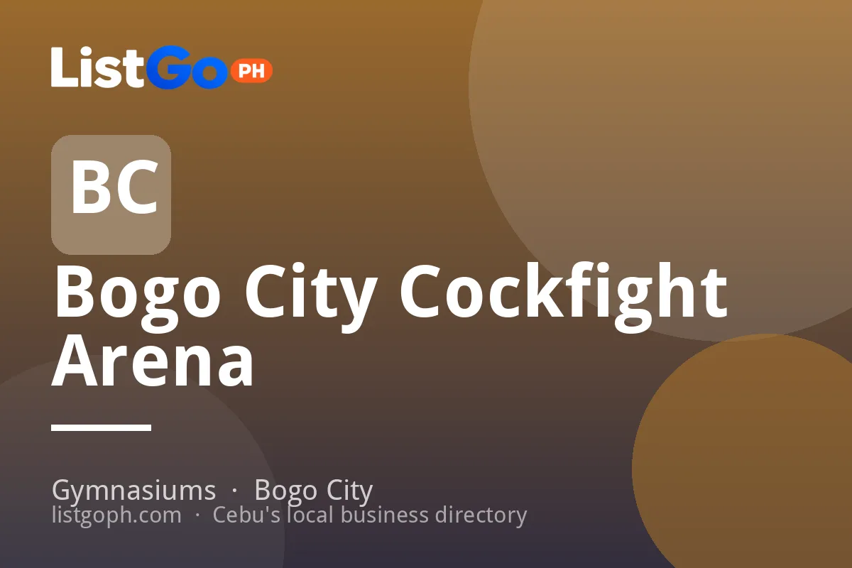Bogo City Cockfight Arena