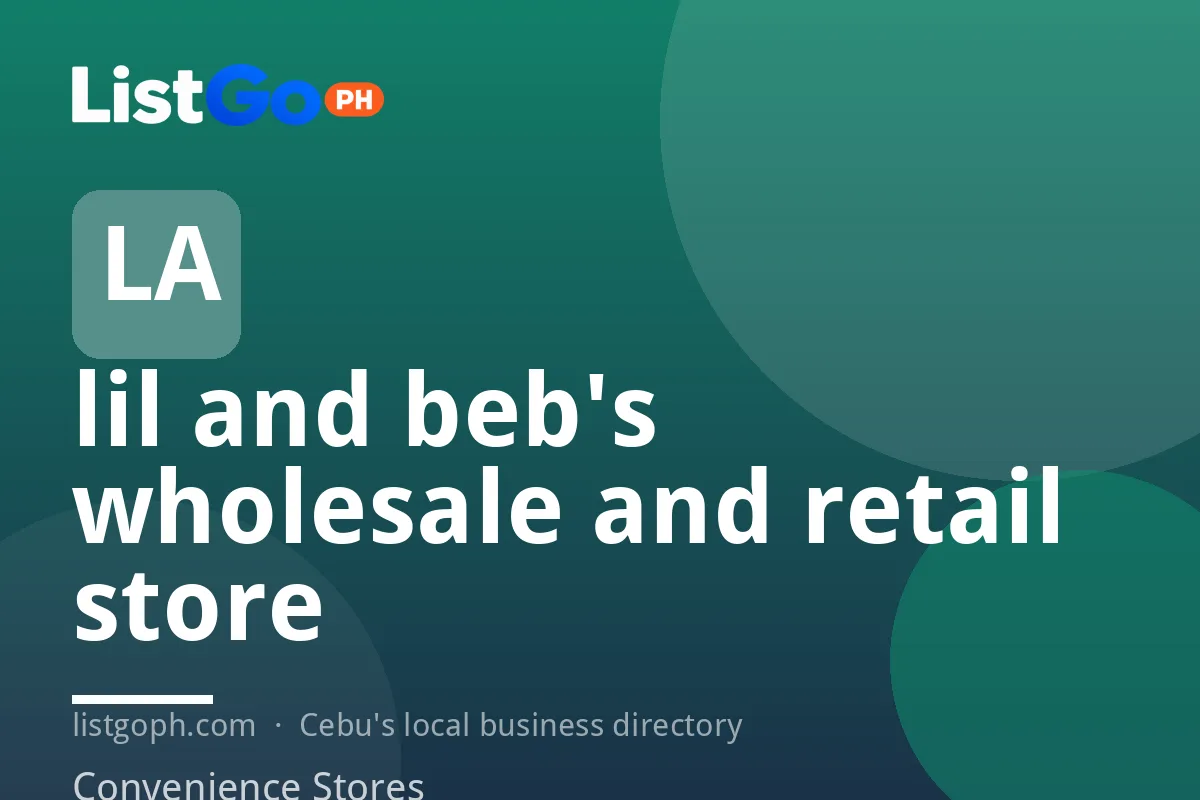 lil and beb's wholesale and retail store