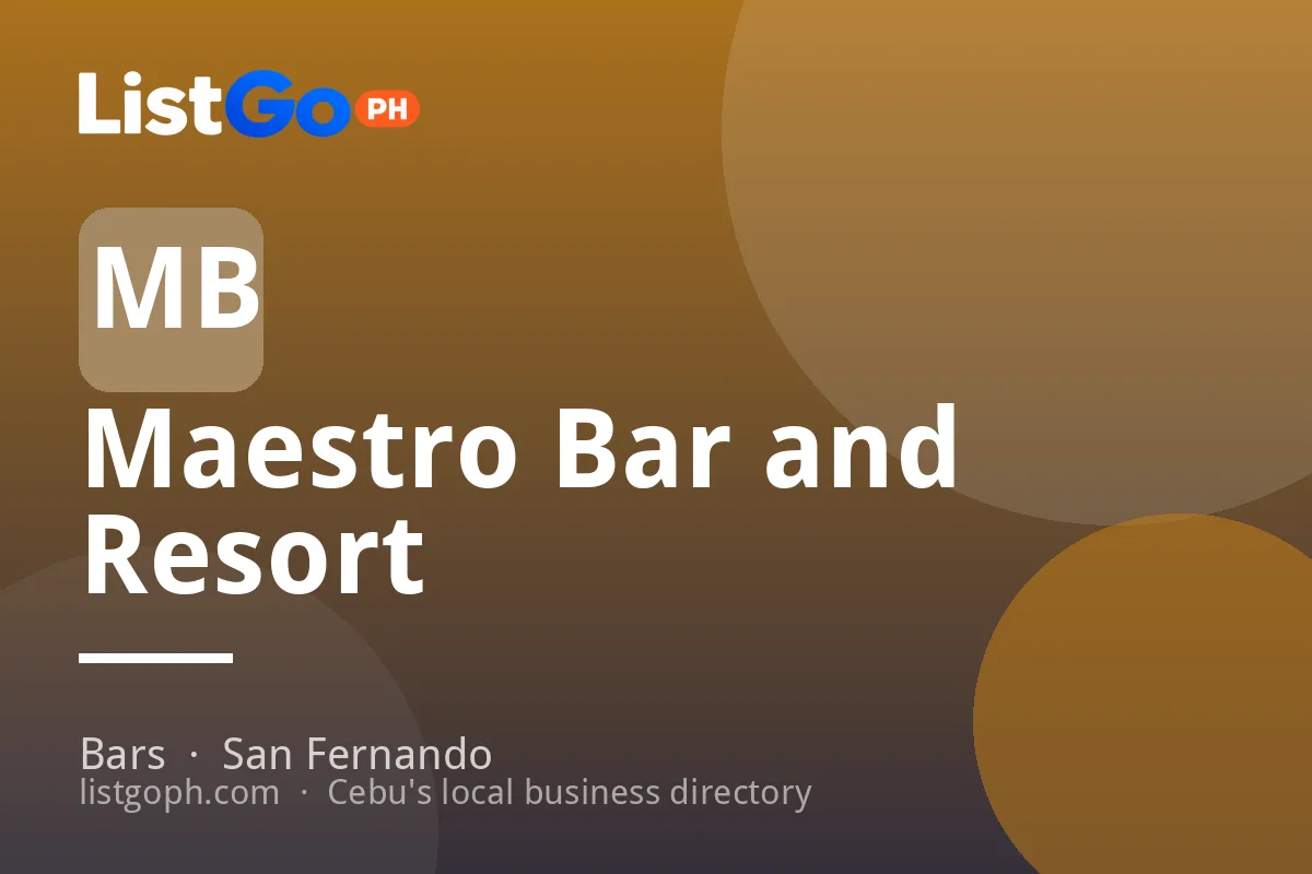 Maestro Bar and Resort