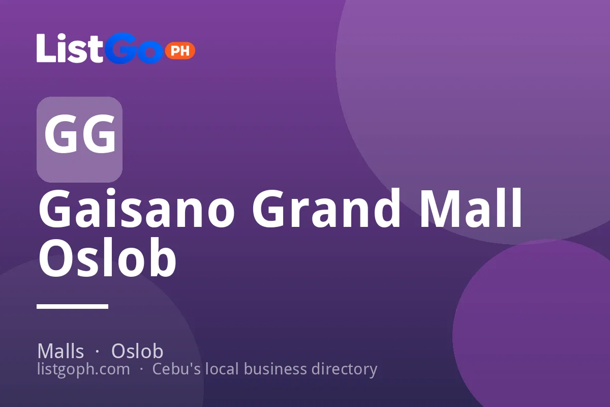 Gaisano Grand Mall Oslob