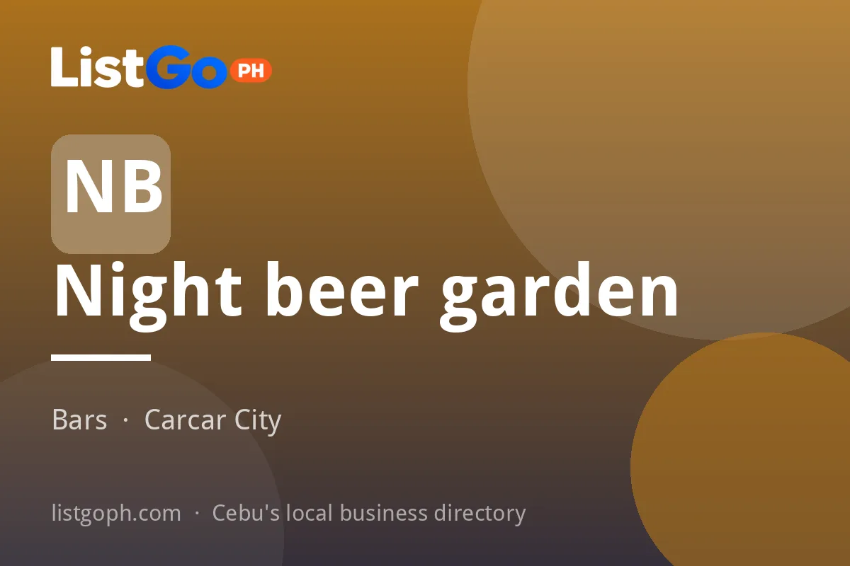 Night beer garden
