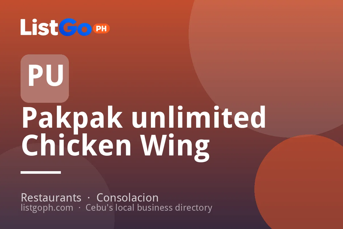 Pakpak unlimited Chicken Wing