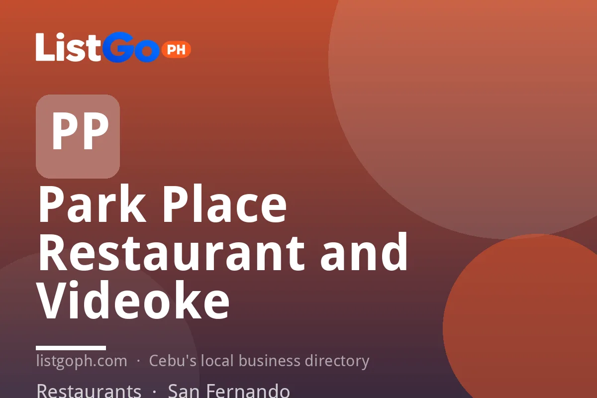 Park Place Restaurant and Videoke