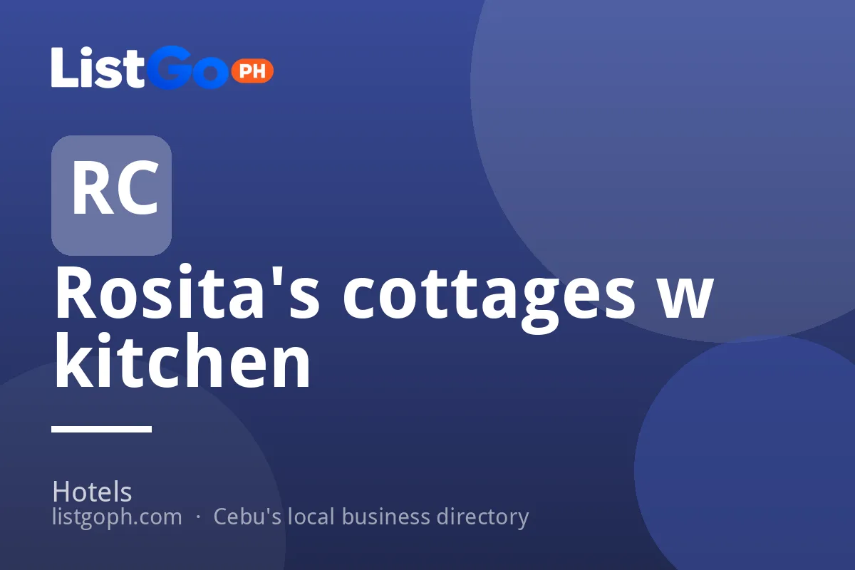 Rosita's cottages w kitchen