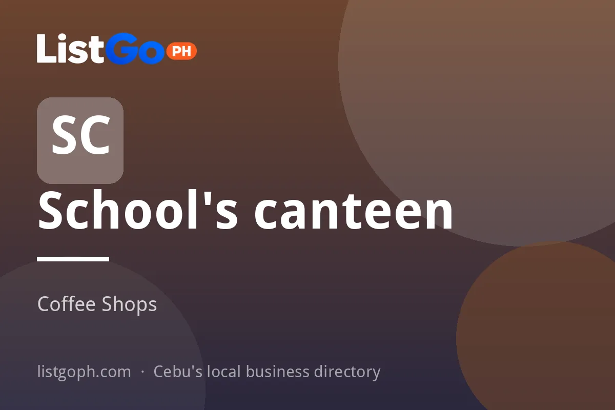 School's canteen
