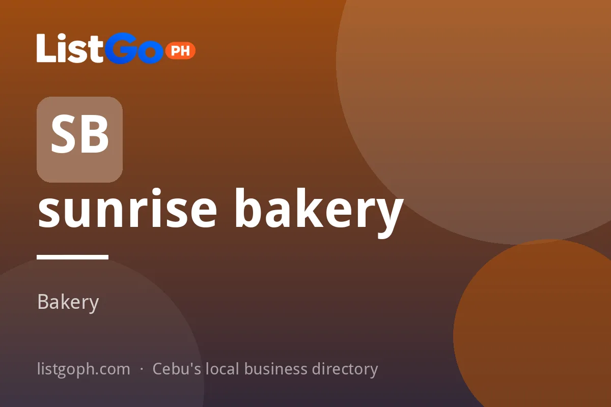sunrise bakery