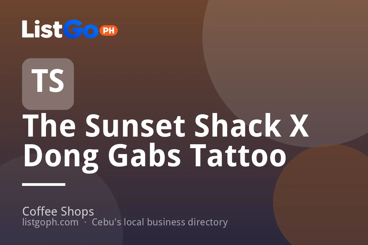 The Sunset Shack X Dong Gabs Tattoo