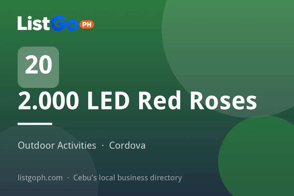 2.000 LED Red Roses