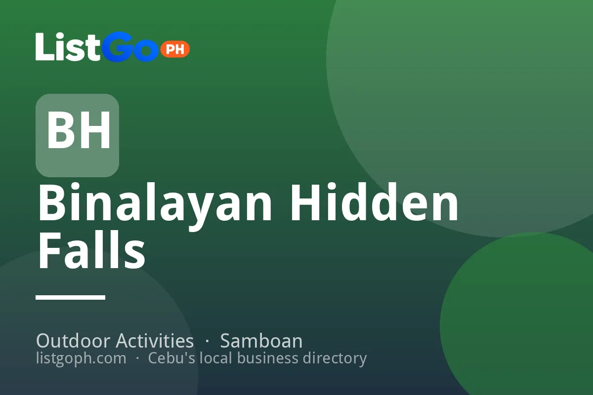 Binalayan Hidden Falls