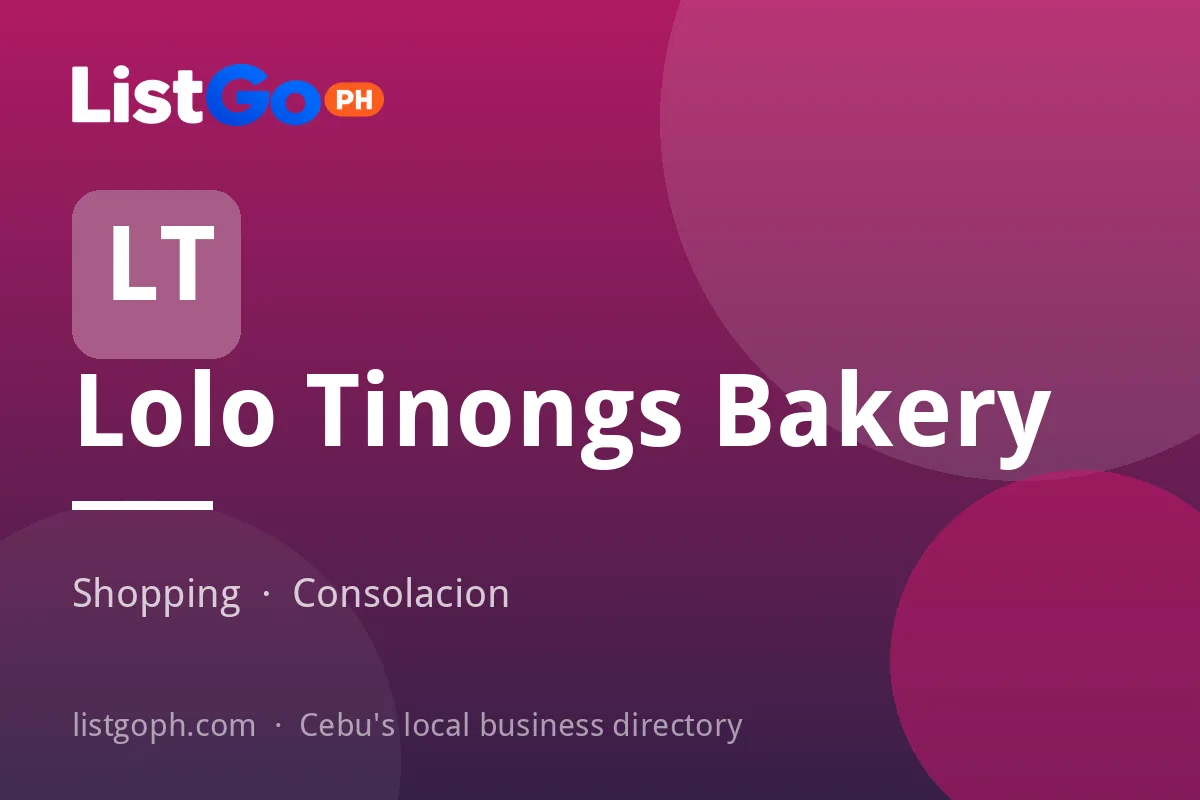 Lolo Tinongs Bakery