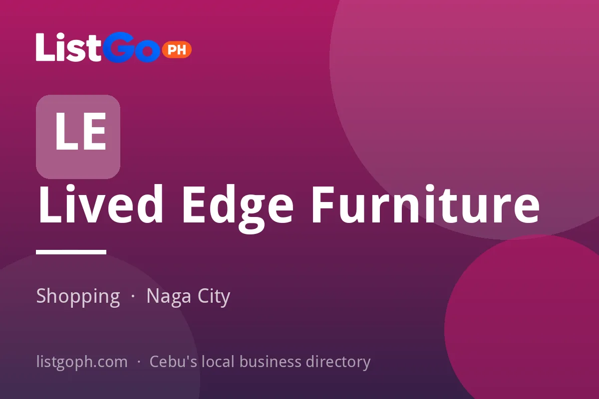 Lived Edge Furniture