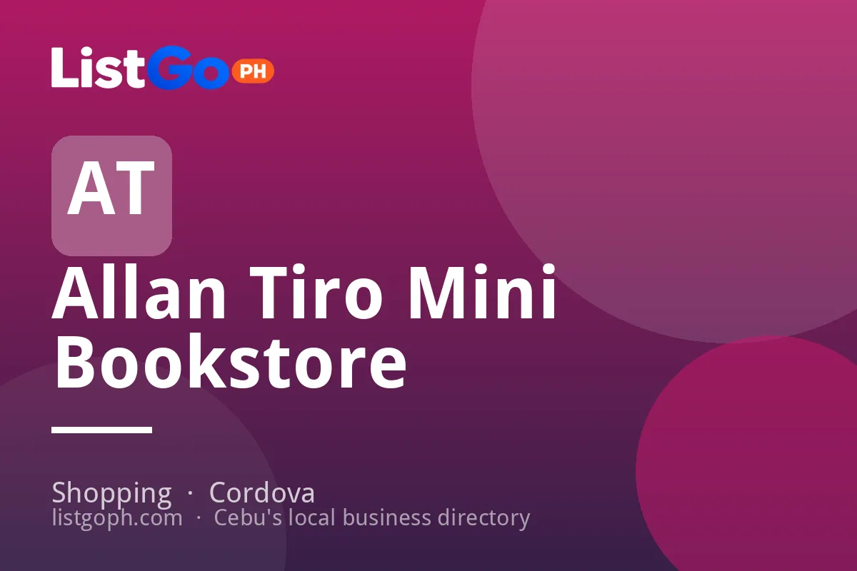 Allan Tiro Mini Bookstore