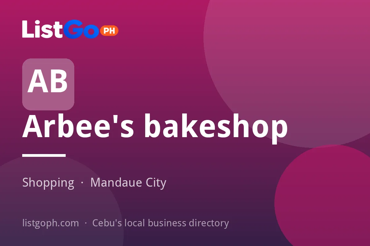 Arbee's bakeshop
