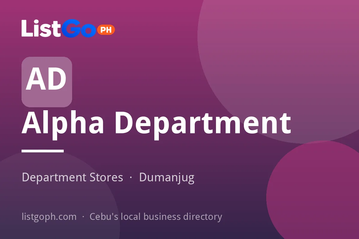 Alpha Department