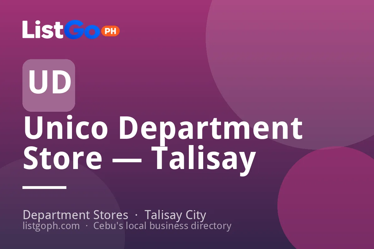 Unico Department Store — Talisay