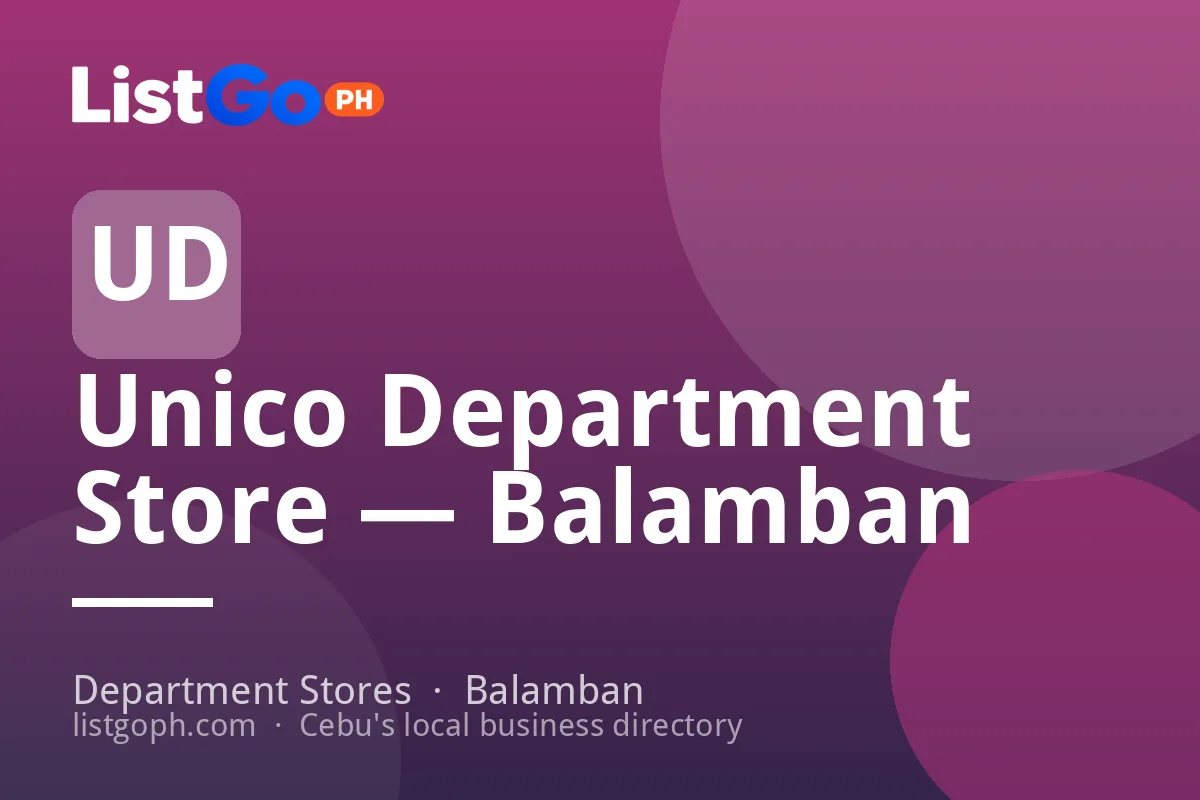 Unico Department Store — Balamban
