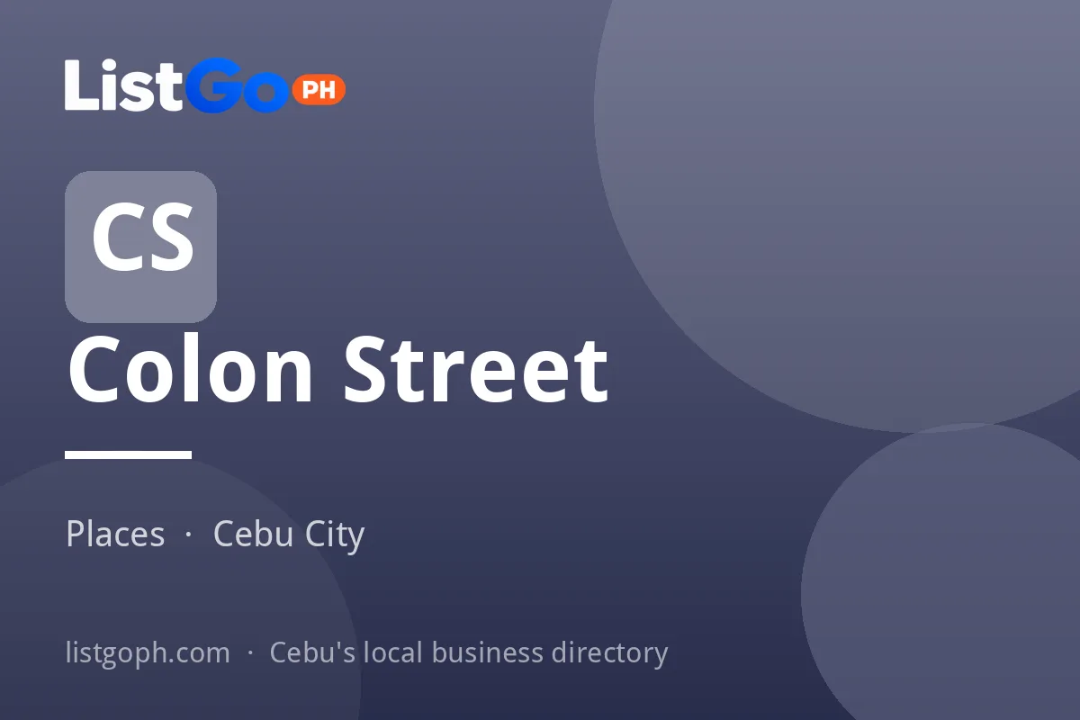 Colon Street – Places in Cebu City